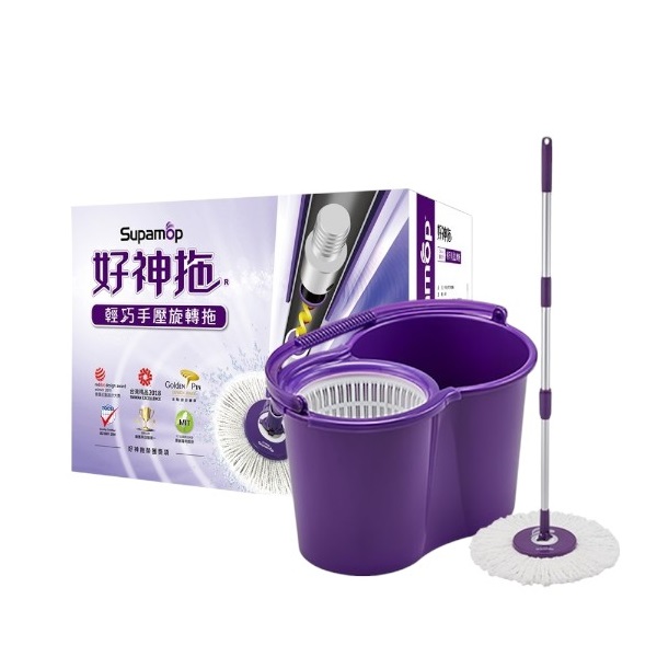 好神拖 輕巧手壓旋轉拖