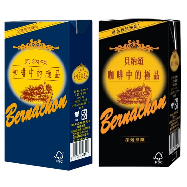 貝納頌咖啡/深焙拿鐵 3入