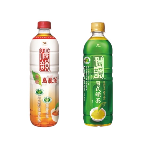 統一濃韻日式綠茶/濃韻烏龍茶 4入
