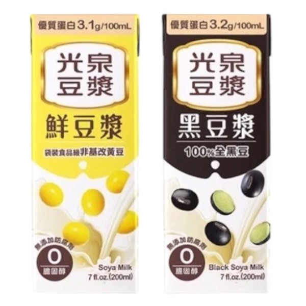 光泉豆漿 黑豆漿/鮮豆漿 6入