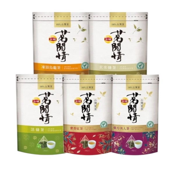 立頓茗閒情 活綠茶/凍頂烏龍茶/特選茉莉花茶/高山烏龍茶/蜜香紅茶