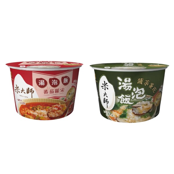 米大師湯泡飯 蕃茄羅宋/菠菜蛋花