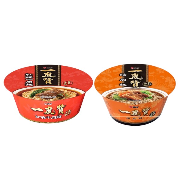 維力一度贊 紅燒牛肉麵/爌肉麵 (碗裝二入)