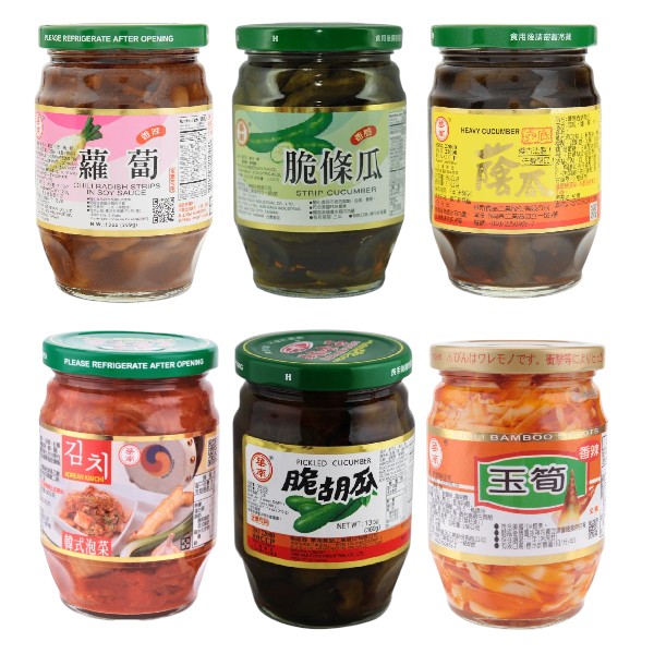 華南 脆胡瓜/脆條瓜/壺底蔭瓜/香辣蘿蔔/辣油香筍/韓式泡菜