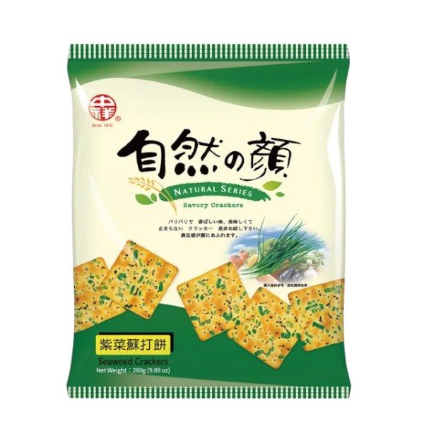 中祥 自然の顏紫菜蘇打餅