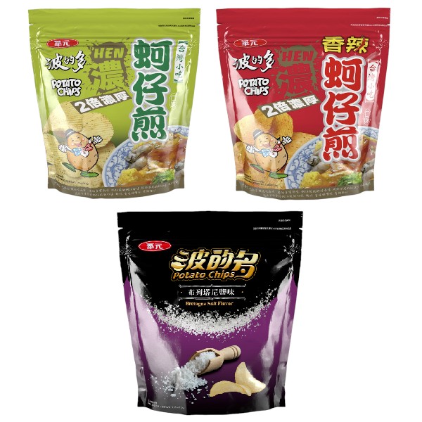 華元波的多 蚵仔煎 (原味/香辣) /布列塔多鹽味