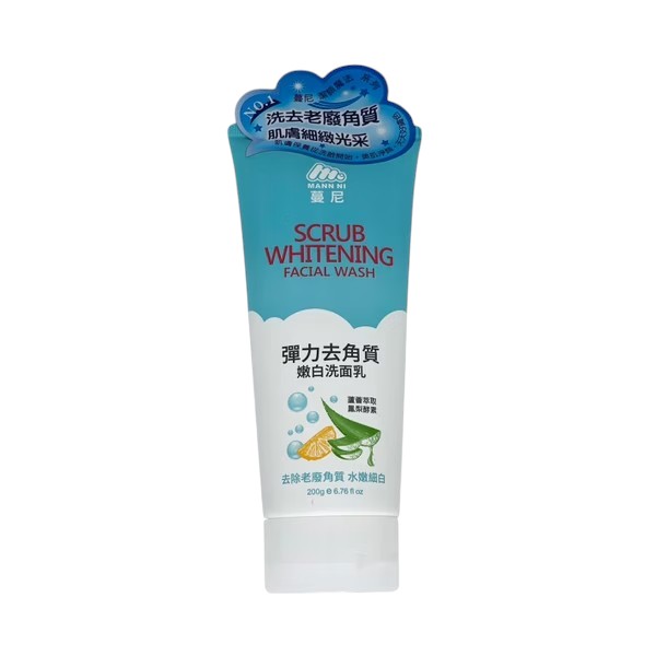 蔓尼彈力去角質嫩白洗面乳