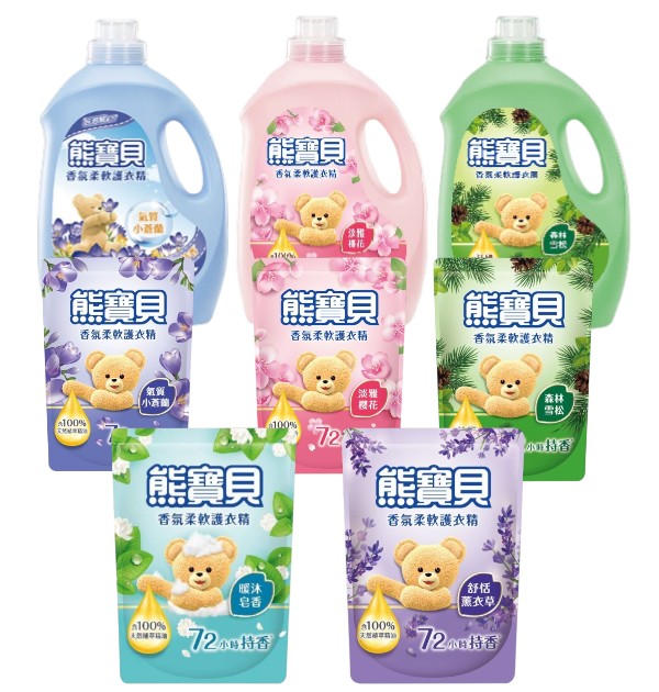熊寶貝香氛柔軟護衣精/補充包