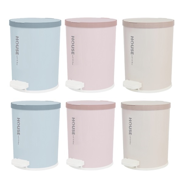 好室喵House 軟糖緩降踏式垃圾桶 圓型