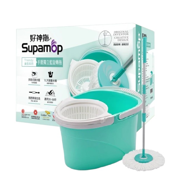 好神拖 手壓獨立籃旋轉拖