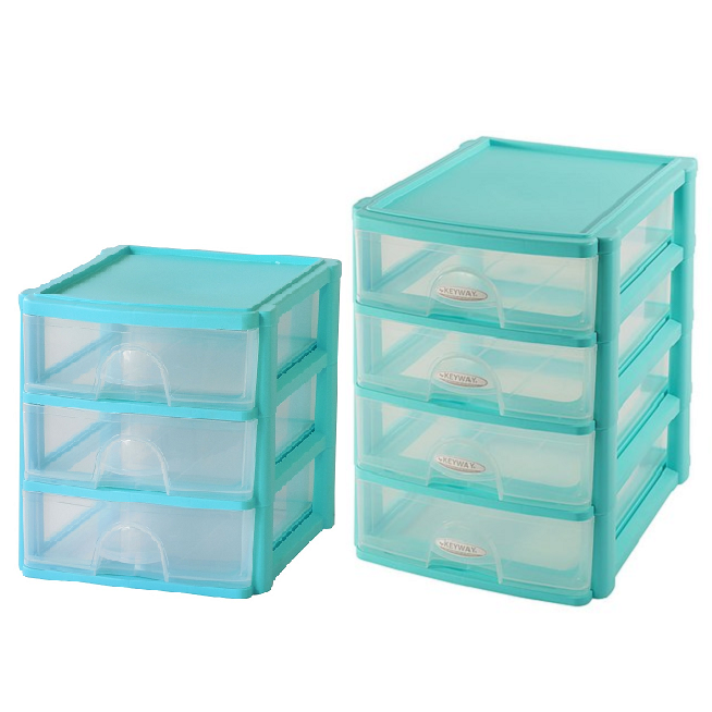 KEYWAY-彩集三/四層文書櫃(藍)