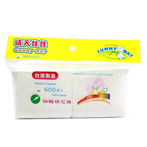 晴天娃娃細軸棉花棒 600支