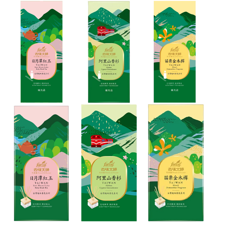 Farcent去味大師 竹木香台灣趣味香氛 擴香瓶 補充瓶